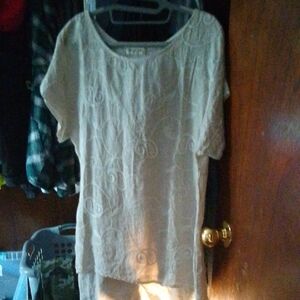 Chic Cream Women's Blouse